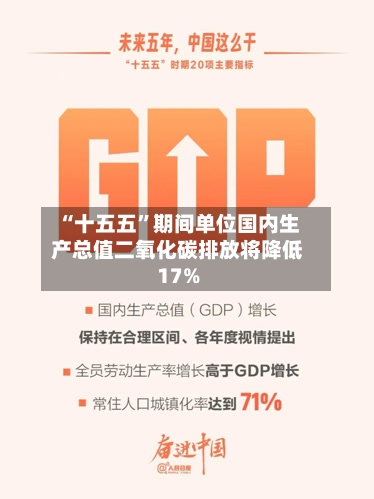 “十五五	”期间单位国内生产总值二氧化碳排放将降低17%-第2张图片