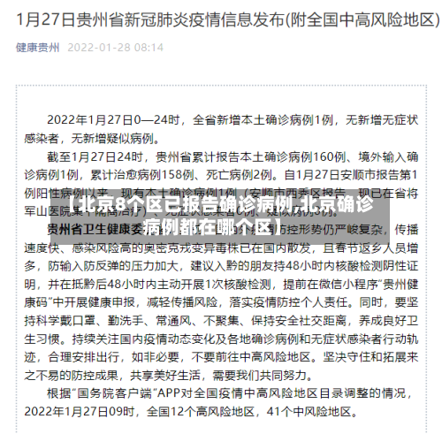 【北京8个区已报告确诊病例,北京确诊病例都在哪个区】-第3张图片