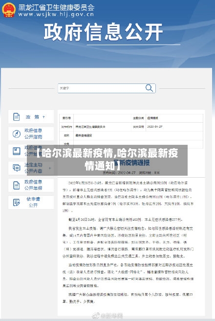 【哈尔滨最新疫情,哈尔滨最新疫情通知】-第2张图片