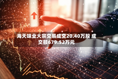 海天味业大宗交易成交20.40万股 成交额679.52万元