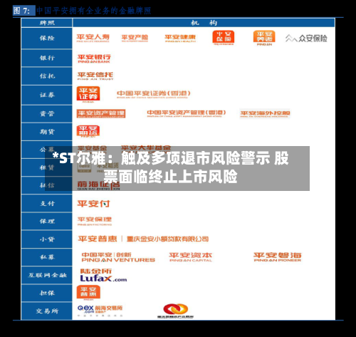 *ST尔雅：触及多项退市风险警示 股票面临终止上市风险