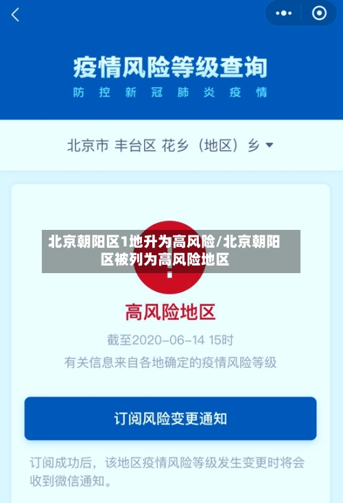 北京朝阳区1地升为高风险/北京朝阳区被列为高风险地区-第2张图片