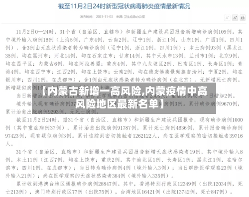 【内蒙古新增一高风险,内蒙疫情中高风险地区最新名单】-第3张图片