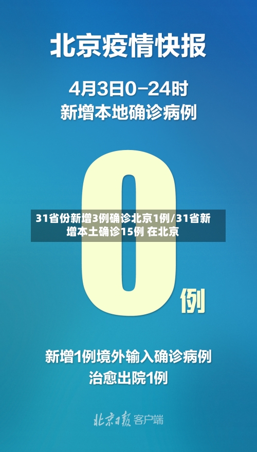 31省份新增3例确诊北京1例/31省新增本土确诊15例 在北京-第3张图片
