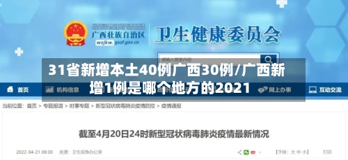 31省新增本土40例广西30例/广西新增1例是哪个地方的2021-第2张图片