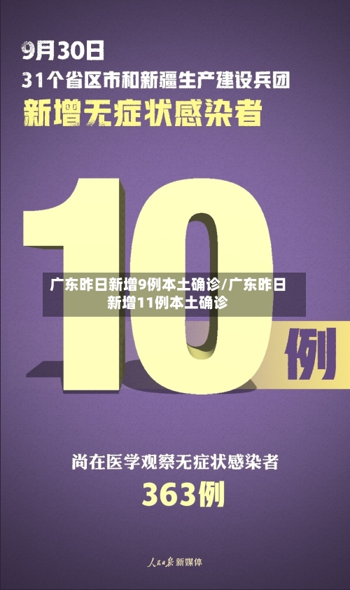 广东昨日新增9例本土确诊/广东昨日新增11例本土确诊