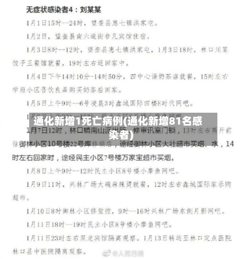 通化新增1死亡病例(通化新增81名感染者)-第2张图片
