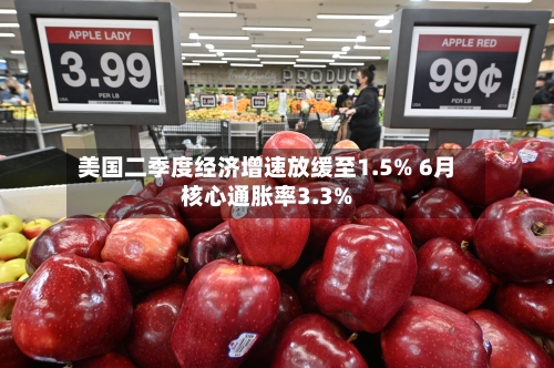美国二季度经济增速放缓至1.5% 6月核心通胀率3.3%