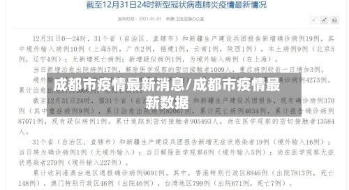 成都市疫情最新消息/成都市疫情最新数据-第2张图片