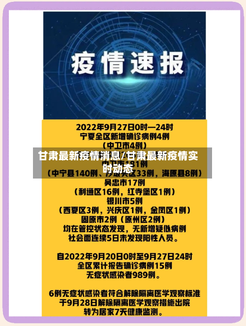 甘肃最新疫情消息/甘肃最新疫情实时动态-第2张图片