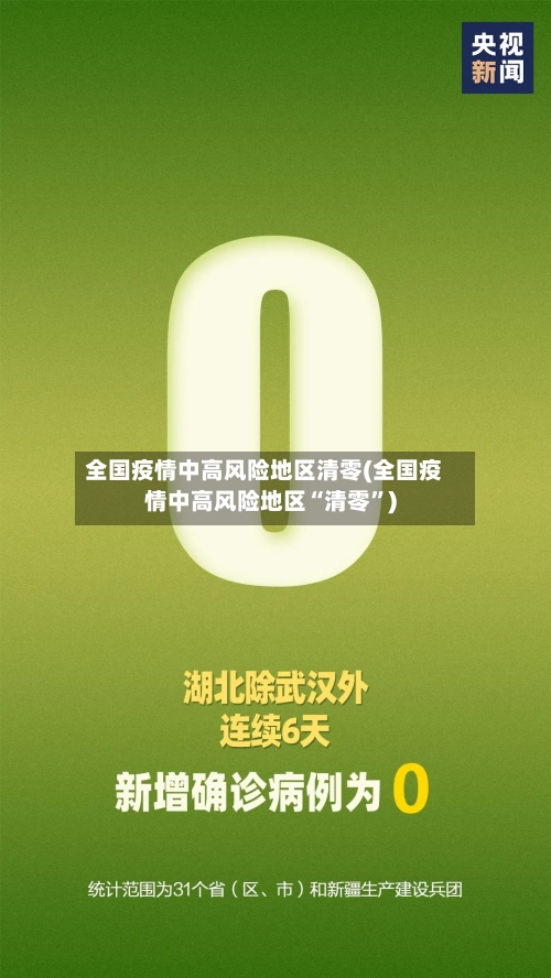 全国疫情中高风险地区清零(全国疫情中高风险地区“清零”)