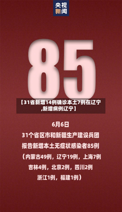 【31省新增14例确诊本土7例在辽宁,新增病例辽宁】-第3张图片
