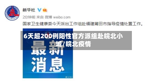 6天超200例阳性官方派组赴皖北小城/皖北疫情