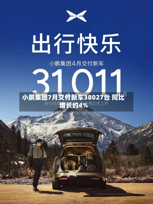 小鹏集团7月交付新车38027台 同比增长约4%