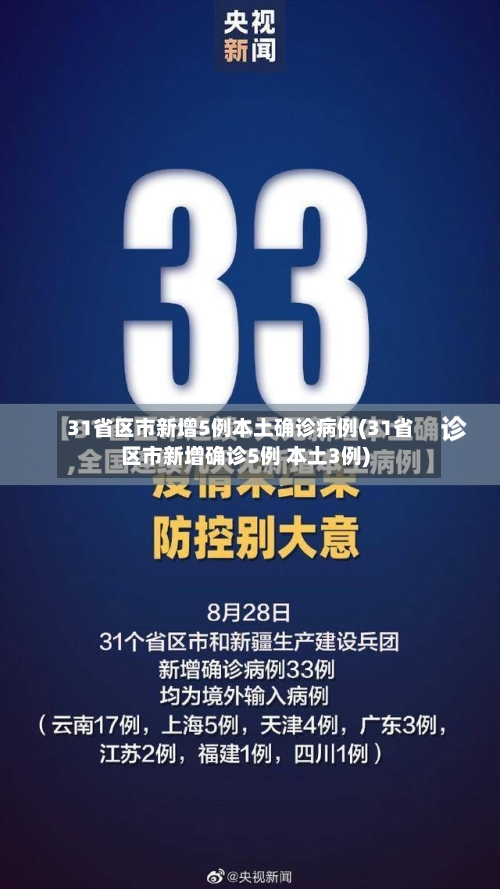31省区市新增5例本土确诊病例(31省区市新增确诊5例 本土3例)