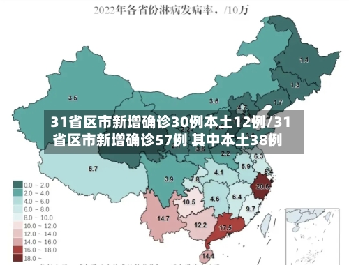 31省区市新增确诊30例本土12例/31省区市新增确诊57例 其中本土38例