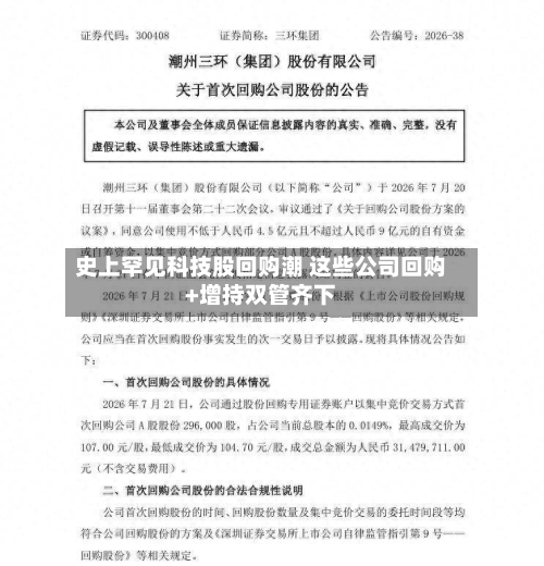 史上罕见科技股回购潮 这些公司回购+增持双管齐下-第2张图片