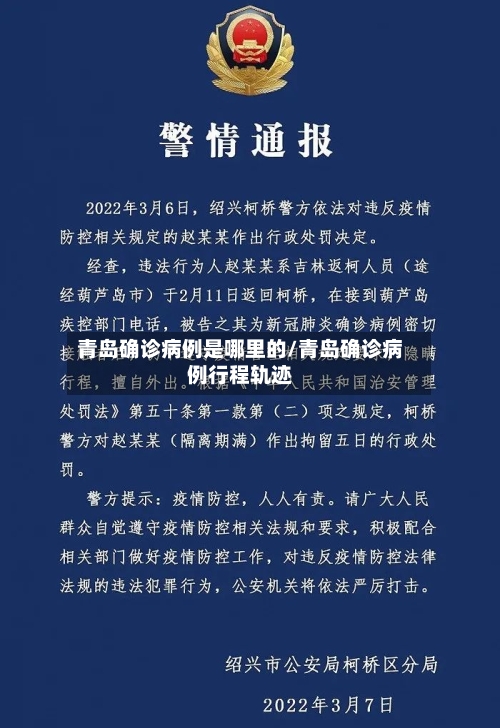 青岛确诊病例是哪里的/青岛确诊病例行程轨迹