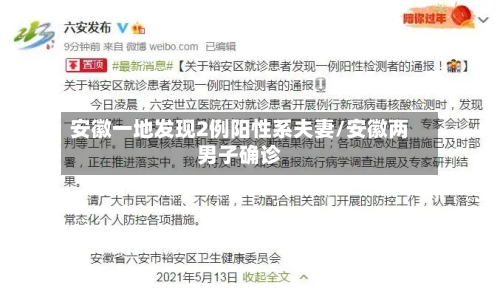 安徽一地发现2例阳性系夫妻/安徽两男子确诊