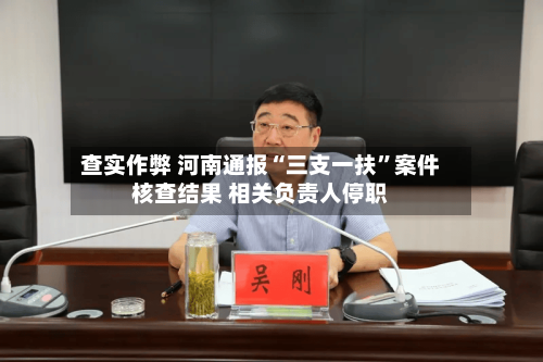 查实作弊 河南通报“三支一扶	”案件核查结果 相关负责人停职-第3张图片