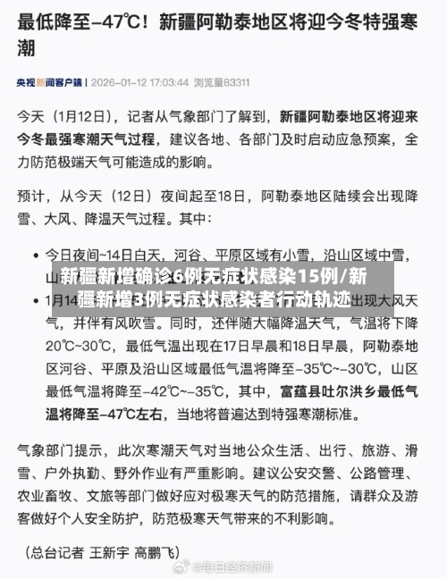 新疆新增确诊6例无症状感染15例/新疆新增3例无症状感染者行动轨迹-第2张图片