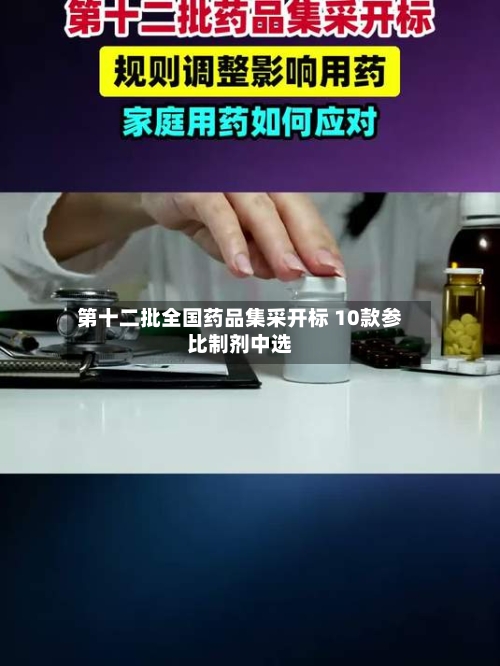第十二批全国药品集采开标 10款参比制剂中选-第2张图片