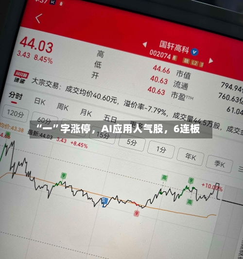 “一”字涨停，AI应用人气股，6连板-第2张图片