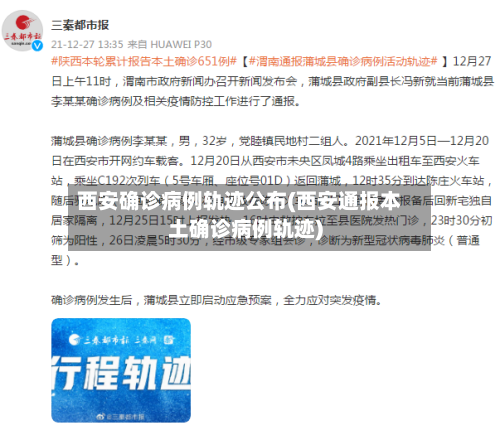 西安确诊病例轨迹公布(西安通报本土确诊病例轨迹)-第2张图片
