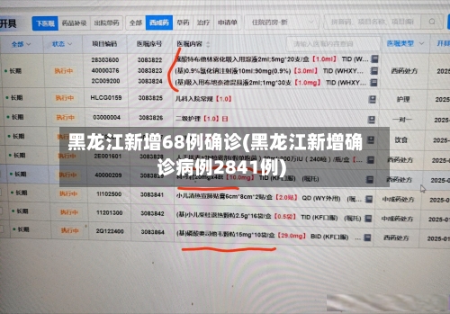 黑龙江新增68例确诊(黑龙江新增确诊病例2841例)-第2张图片