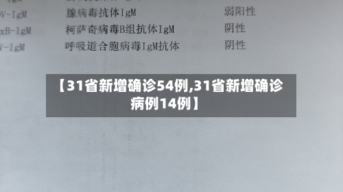 【31省新增确诊54例,31省新增确诊病例14例】