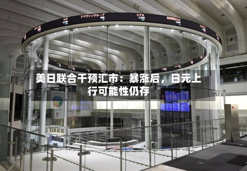 美日联合干预汇市：暴涨后，日元上行可能性仍存-第3张图片
