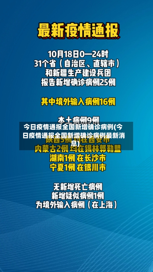 今日疫情通报全国新增确诊病例(今日疫情通报全国新增确诊病例最新消息)-第2张图片