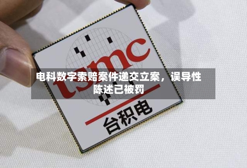 电科数字索赔案件递交立案，误导性陈述已被罚-第2张图片