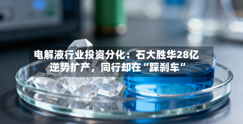 电解液行业投资分化：石大胜华28亿逆势扩产	，同行却在“踩刹车”-第3张图片