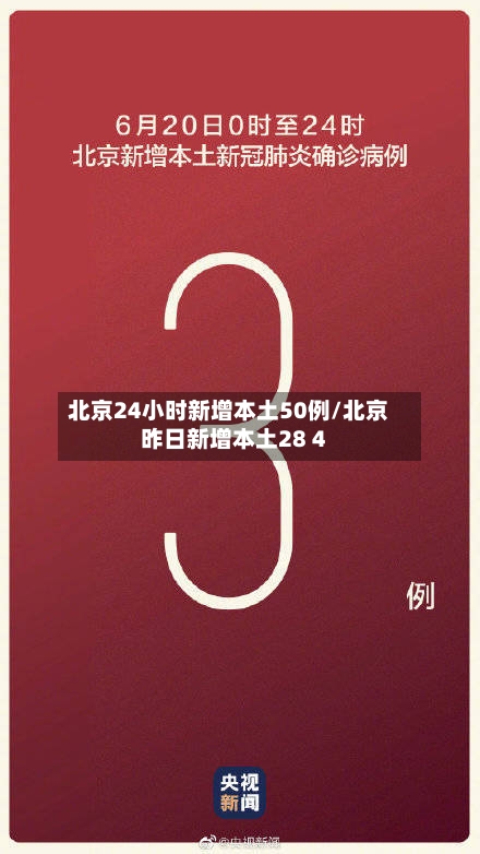 北京24小时新增本土50例/北京昨日新增本土28 4