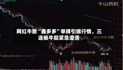 网红牛散“鑫多多	”举牌引爆行情，三连板牛股紧急澄清-第3张图片