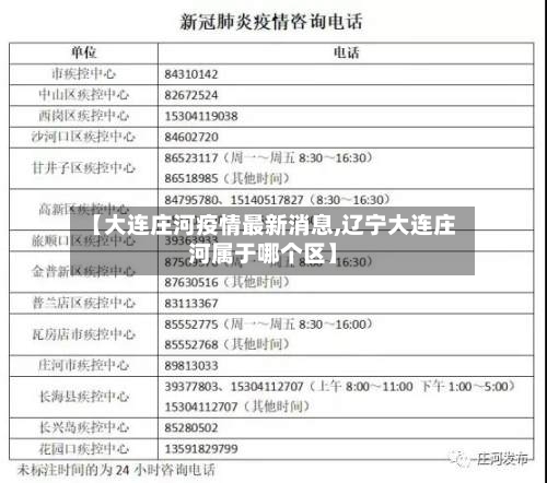 【大连庄河疫情最新消息,辽宁大连庄河属于哪个区】-第2张图片