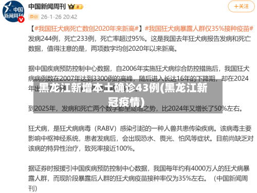 黑龙江新增本土确诊43例(黑龙江新冠疫情)