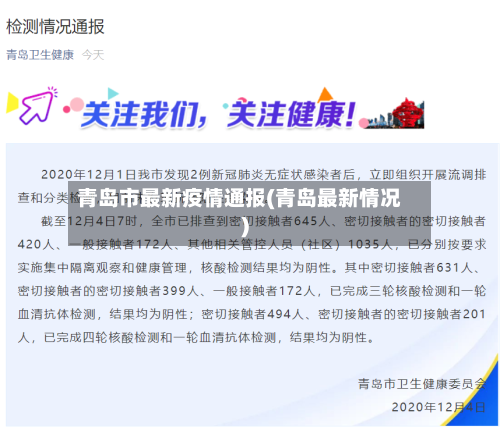青岛市最新疫情通报(青岛最新情况)-第2张图片
