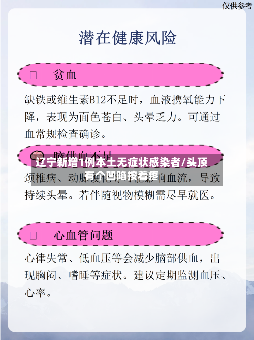辽宁新增1例本土无症状感染者/头顶有个凹陷按着疼