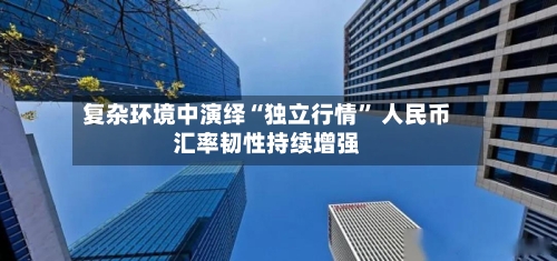 复杂环境中演绎“独立行情” 人民币汇率韧性持续增强