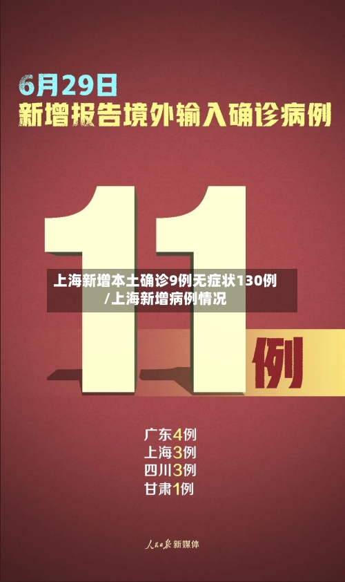 上海新增本土确诊9例无症状130例/上海新增病例情况