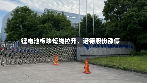 锂电池板块短线拉升，诺德股份涨停-第2张图片