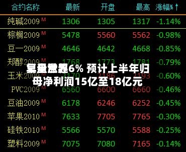 复星世界早盘涨超6% 预计上半年归母净利润15亿至18亿元