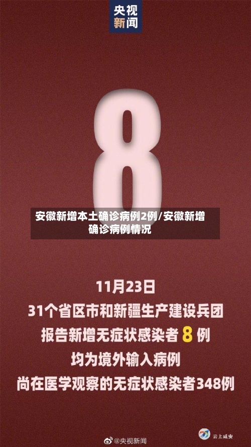 安徽新增本土确诊病例2例/安徽新增确诊病例情况-第2张图片