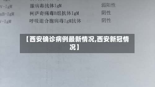【西安确诊病例最新情况,西安新冠情况】