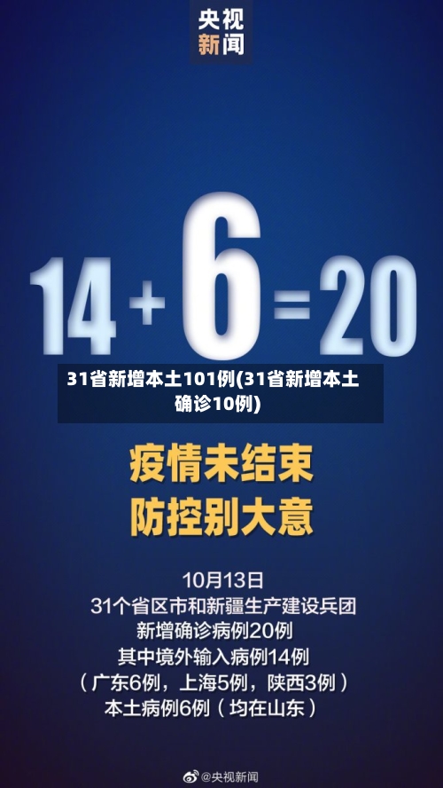 31省新增本土101例(31省新增本土确诊10例)