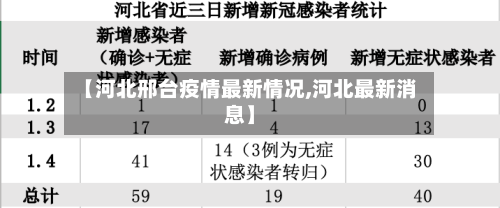 【河北邢台疫情最新情况,河北最新消息】-第2张图片