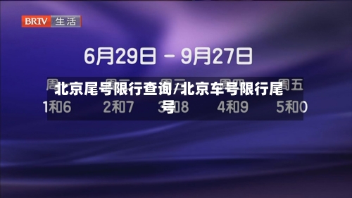 北京尾号限行查询/北京车号限行尾号