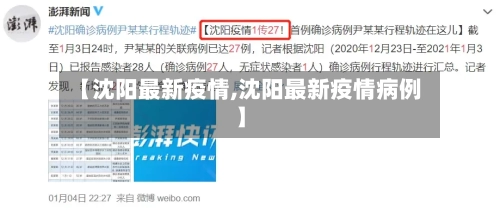 【沈阳最新疫情,沈阳最新疫情病例】-第2张图片